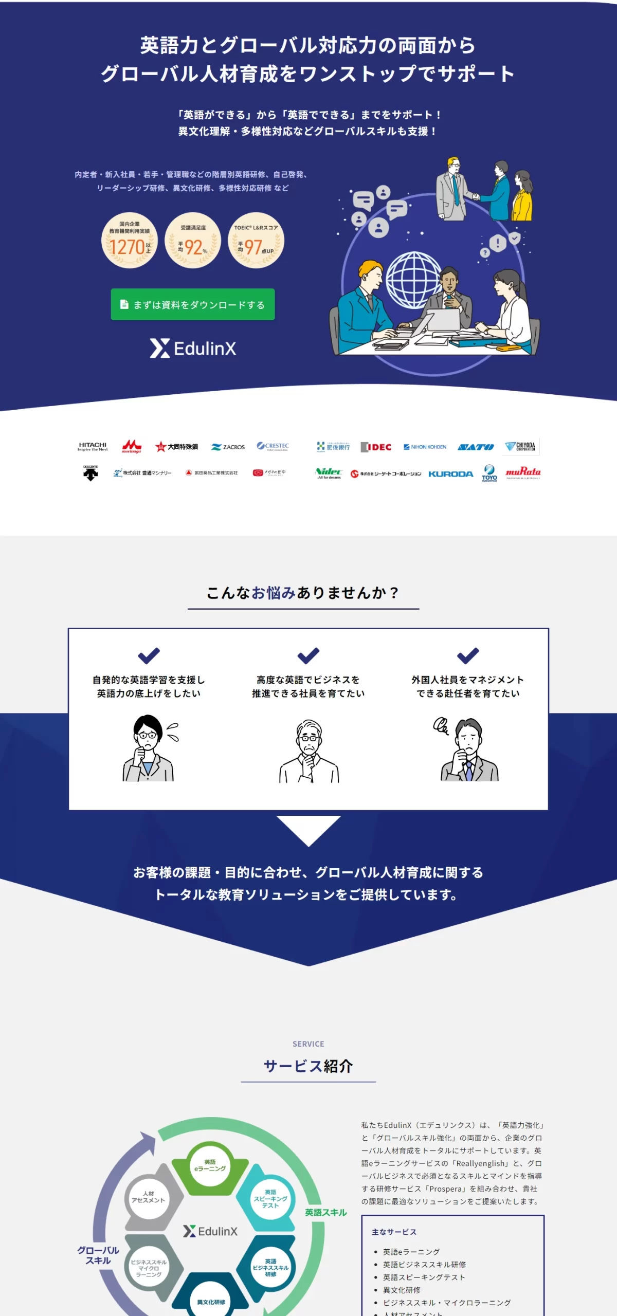 ランディングページサムネイル　EdulinX（エデュリンクス）