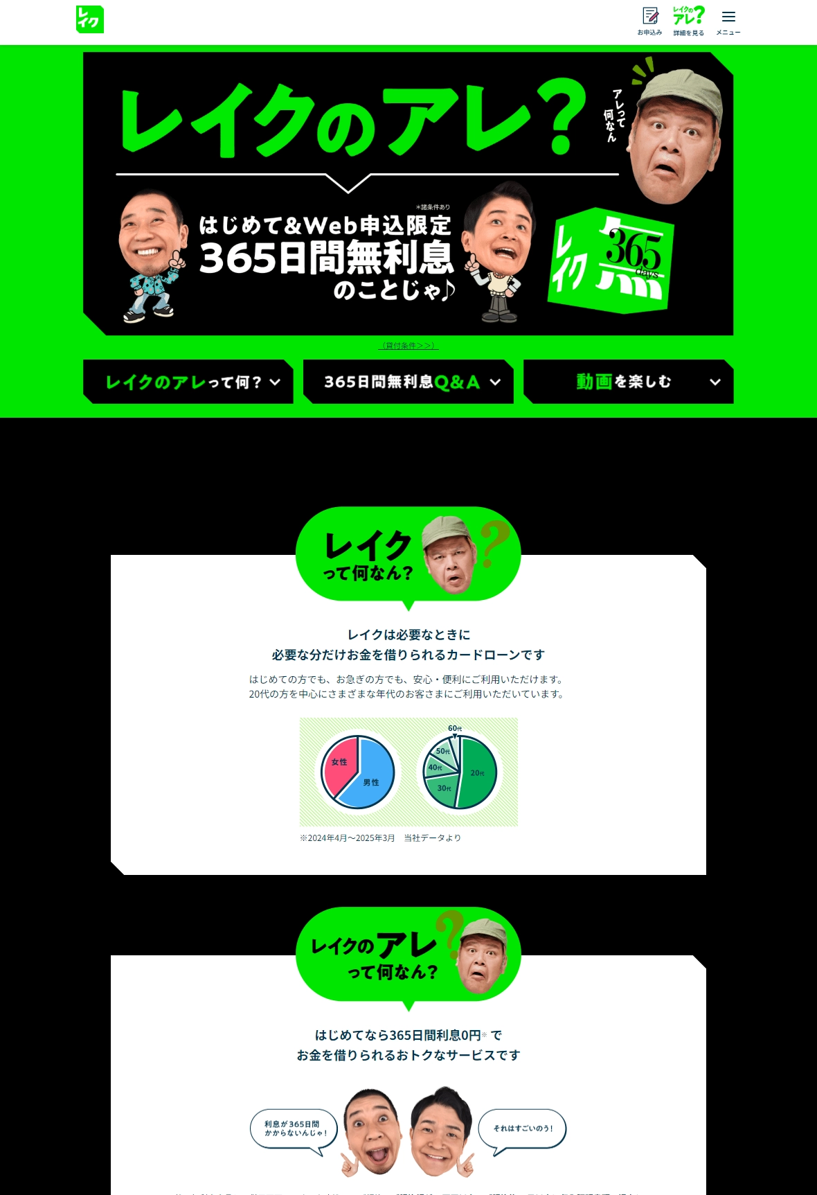 ランディングページサムネイル　【レイク公式】レイクのアレって何なん？ | カードローン・キャッシングのレイク