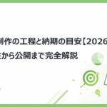 LP制作の工程と納期の目安【2026年版】 受注から公開まで完全解説