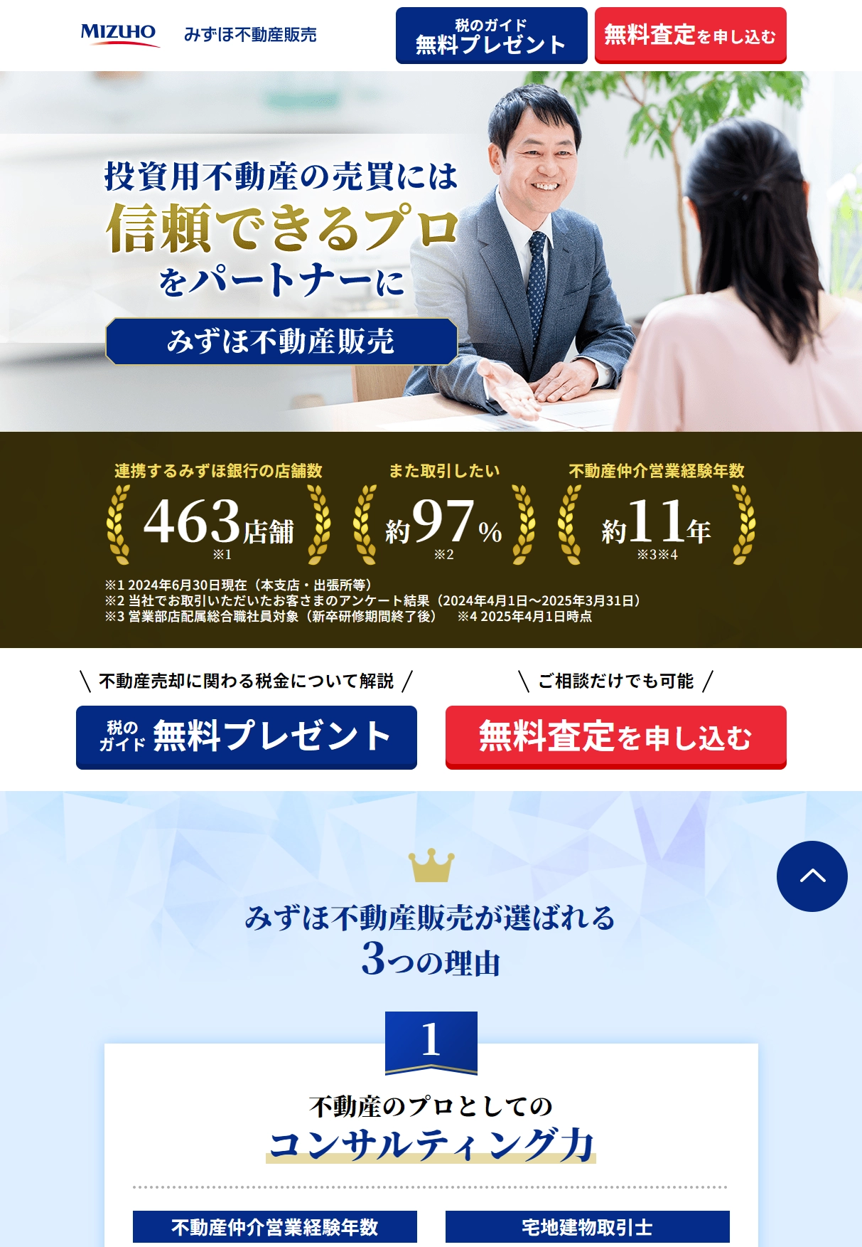 ランディングページサムネイル　投資用不動産の売却なら｜みずほ不動産販売